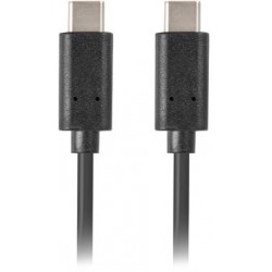 Kabel USB-C M/M 2.0 5m Czarny Lanberg