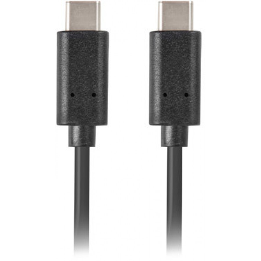 Kabel USB-C M/M 2.0 5m Czarny Lanberg