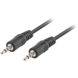 Kabel Audio Minijack 3.5mm M/M 3 Pin 3m Czarny Lanberg