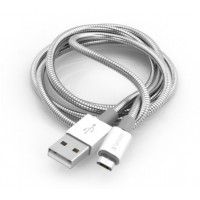 Kabel USB Micro-B(M)->A(M) 2.0 1m Srebrny Verbatim