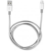 Kabel USB Micro-B(M)->A(M) 2.0 1m Srebrny Verbatim