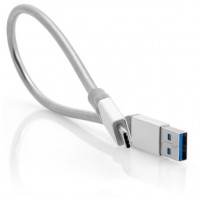 Kabel USB-C(M)->A(M) 3.1 Gen 2 0.3m Srebrny Verbatim