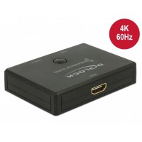 Switch Video Delock 2-Port HDMI Bidirectional 4k Czarny