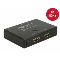 Switch Video Delock 2-Port HDMI Bidirectional 4k Czarny