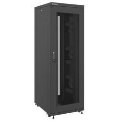 Szafa Instalacyjna Rack Stojąca 19" 37u 800x1000 Czarna Drzwi Perforowane Lanberg Flat Pack