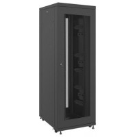 Szafa Instalacyjna Rack Stojąca 19" 37u 800x1000 Czarna Drzwi Perforowane Lanberg Flat Pack