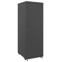 Szafa Instalacyjna Rack Stojąca 19" 37u 800x1000 Czarna Drzwi Szklane Lanberg Flat Pack