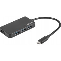 Hub USB 3.0 Natec Silkworm 4-Porty Czarny USB-C