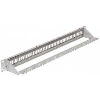 Patch Panel 24 Port 1u Do Modułów 19" Keystone Gray Delock