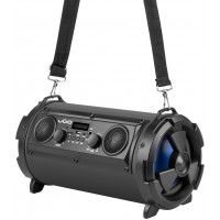 Głośnik Bluetooth Ugo Bazooka Karaoke 16W RMS Czarny Z Mikrofonem Boombox