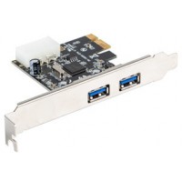 Karta PCI Express->USB 3.1 Gen1 2-Port Lanberg + Śledź Low Profile