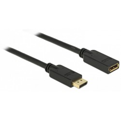 Przedłużacz Displayport M/F 20 Pin V1.2 5m 4k Delock