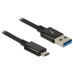 Kabel USB-C(M)->A(M) 3.1 Gen 2 1m Czarny Premium Delock