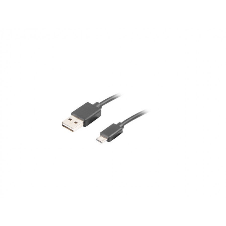 Kabel USB Micro-B(M)->A(M) 2.0 1m Easy-USB Czarny Lanberg