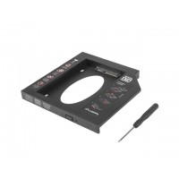 Adapter HDD Ramka 5.25"->2.5" Slim 12.7mm HDD W Miejsce CD, DVD W Laptopie, Lanberg