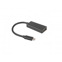 Adapter USB Type-C(M)-HDMI(F) 15cm Black Lanberg