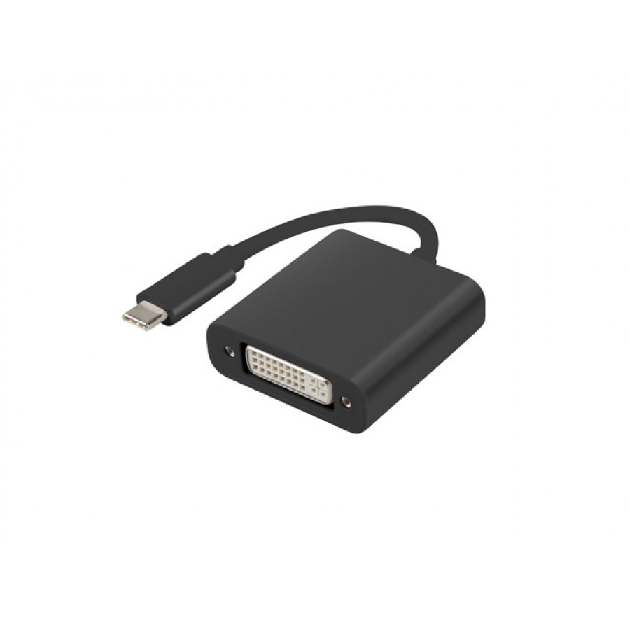 Adapter USB Type-C(M)-DVI(F)(24+5) Dual Link Lanberg