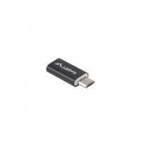 Adapter USB Type-C(F)-Micro-B(M) 2.0 Black Lanberg