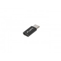 Adapter USB Type-C(M)-Micro-B(F) 2.0 Black Lanberg