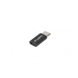 Adapter USB Type-C(M)-Micro-B(F) 2.0 Black Lanberg