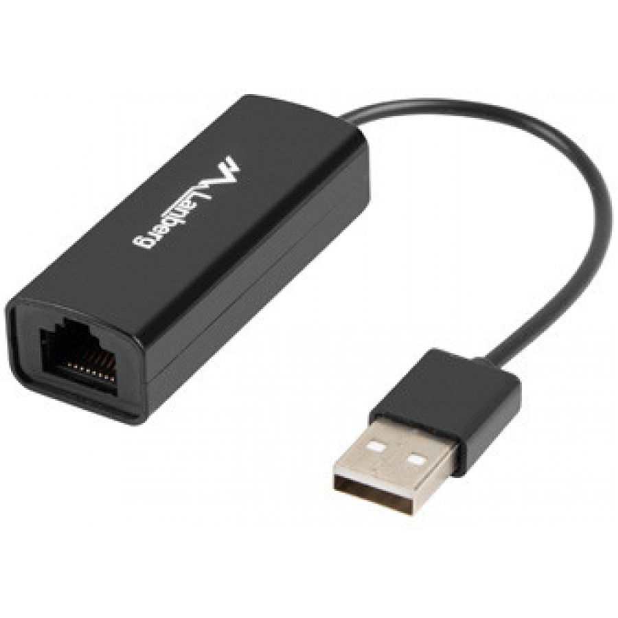 Karta Sieciowa Lanberg USB 2.0 1x RJ45 100Mb Na Kablu