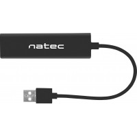 Hub USB 2.0 Natec Dragonfly 3-Porty + RJ45