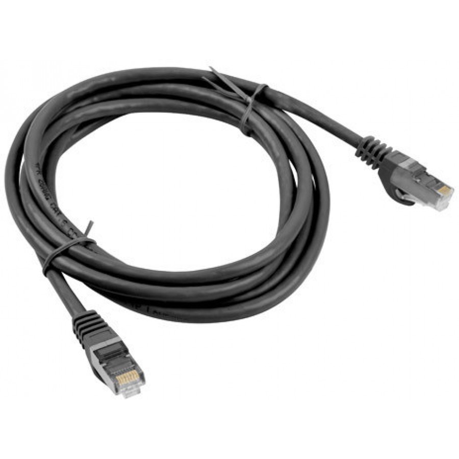 Patchcord Kat.6 FTP 1m Czarny Lanberg