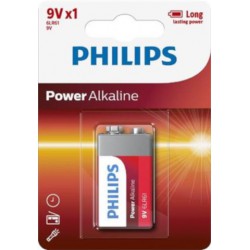 Bateria Philips Alkaliczna LR9 6LR61 9V Power 1 Szt Blister