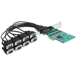 Karta PCI Express Card->8x Serial RS-432 921K Delock