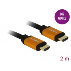 Kabel HDMI M/M V2.1 2m 8k 60hz Czarny Delock