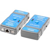 Tester Kabli RJ-45, RJ-11, USB Lanberg NT-0403