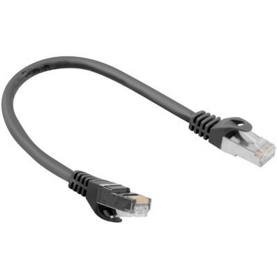 Patchcord Kat.5e FTP 0.25m Czarny Lanberg