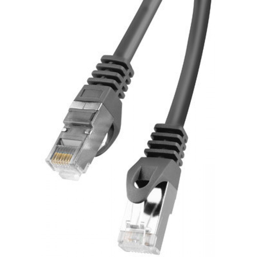 Patchcord Kat.5e FTP 0.5m Czarny Lanberg