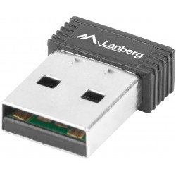 Bezprzewodowa Karta Sieciowa USB Nano Lanberg NC-0150-WI N150 1 Wewnętrzna Antena