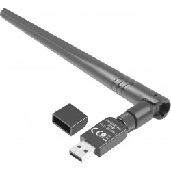 Bezprzewodowa Karta Sieciowa USB Lanberg NC-0300-WIE N300 1 Wewnętrzna + 1 Zewnętrzna Antena