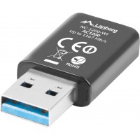 Bezprzewodowa Karta Sieciowa USB Lanberg NC-1200-WI AC1200 Dual Band 2 Wewnętrzne Anteny