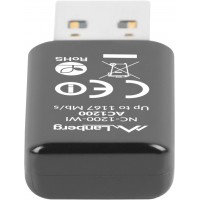 Bezprzewodowa Karta Sieciowa USB Lanberg NC-1200-WI AC1200 Dual Band 2 Wewnętrzne Anteny