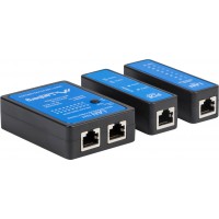 Tester Kabli Lan POE RJ-45, RJ-11, Coaxial, Lanberg NT-0404