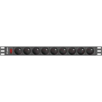 Listwa Zasilająca Rack PDU 19" Lanberg 1u 16A 9x 230V PL 3m Czarna