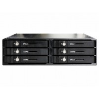 Kieszeń Wewnętrzna Delock HDD 5.25" ->6x HDD/SSD 2.5" SATA Czarna