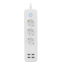 Listwa Przedłużacz Smart Home Lanberg Wifi 1.8m 3x Schuko 10A 4x USB 2.1A