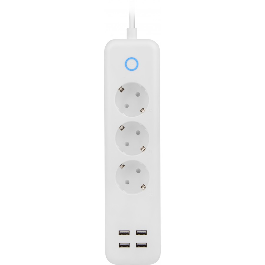 Listwa Przedłużacz Smart Home Lanberg Wifi 1.8m 3x Schuko 10A 4x USB 2.1A