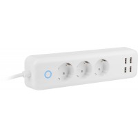 Listwa Przedłużacz Smart Home Lanberg Wifi 1.8m 3x Schuko 10A 4x USB 2.1A