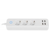 Listwa Przedłużacz Smart Home Lanberg Wifi 1.8m 3x Schuko 10A 4x USB 2.1A