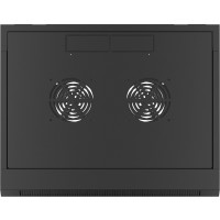 Szafa Instalacyjna Rack Wisząca 19" 4u 570x450 Szybki Montaż Czarna Lanberg Flat Pack