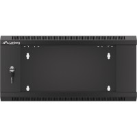 Szafa Instalacyjna Rack Wisząca 19" 4u 570x450 Szybki Montaż Czarna Lanberg Flat Pack