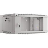 Szafa Instalacyjna Rack Wisząca 19" 4u 570x450 Szybki Montaż Szara Lanberg Flat Pack