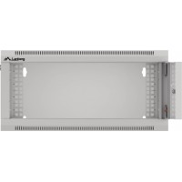 Szafa Instalacyjna Rack Wisząca 19" 4u 570x450 Szybki Montaż Szara Lanberg Flat Pack