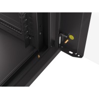 Szafa Instalacyjna Rack Wisząca 19" 6u 570x450 Szybki Montaż Czarna Lanberg Flat Pack