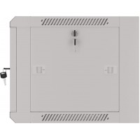 Szafa Instalacyjna Rack Wisząca 19" 6u 570x450 Szybki Montaż Szara Lanberg Flat Pack